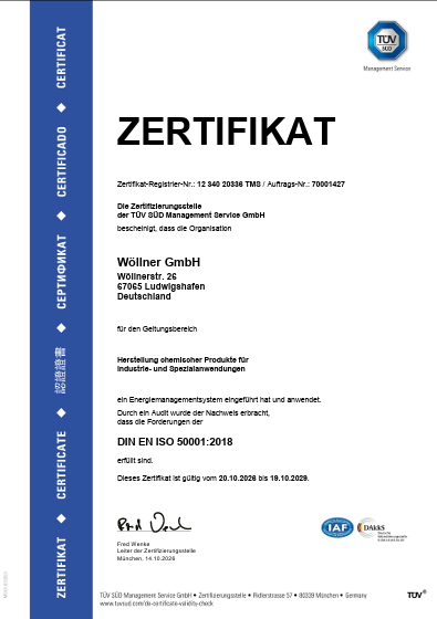 Wöllner gesamt Energiemanagement ISO 50001 - DE